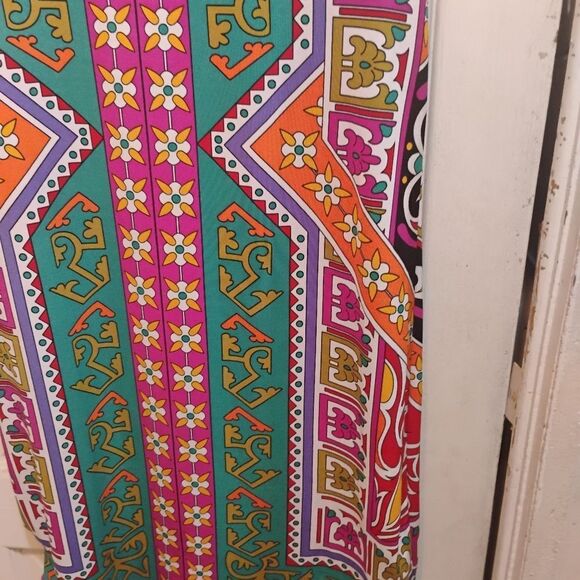 Nicole by Nicole Miller Vibrant Multicolor Midi Dress - Picture 8 of 11